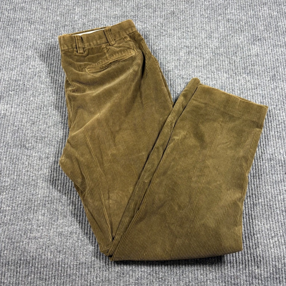 Orvis Pants Mens 36 Brown Corduroy  Straight Leg Cotton Blend RN 70534